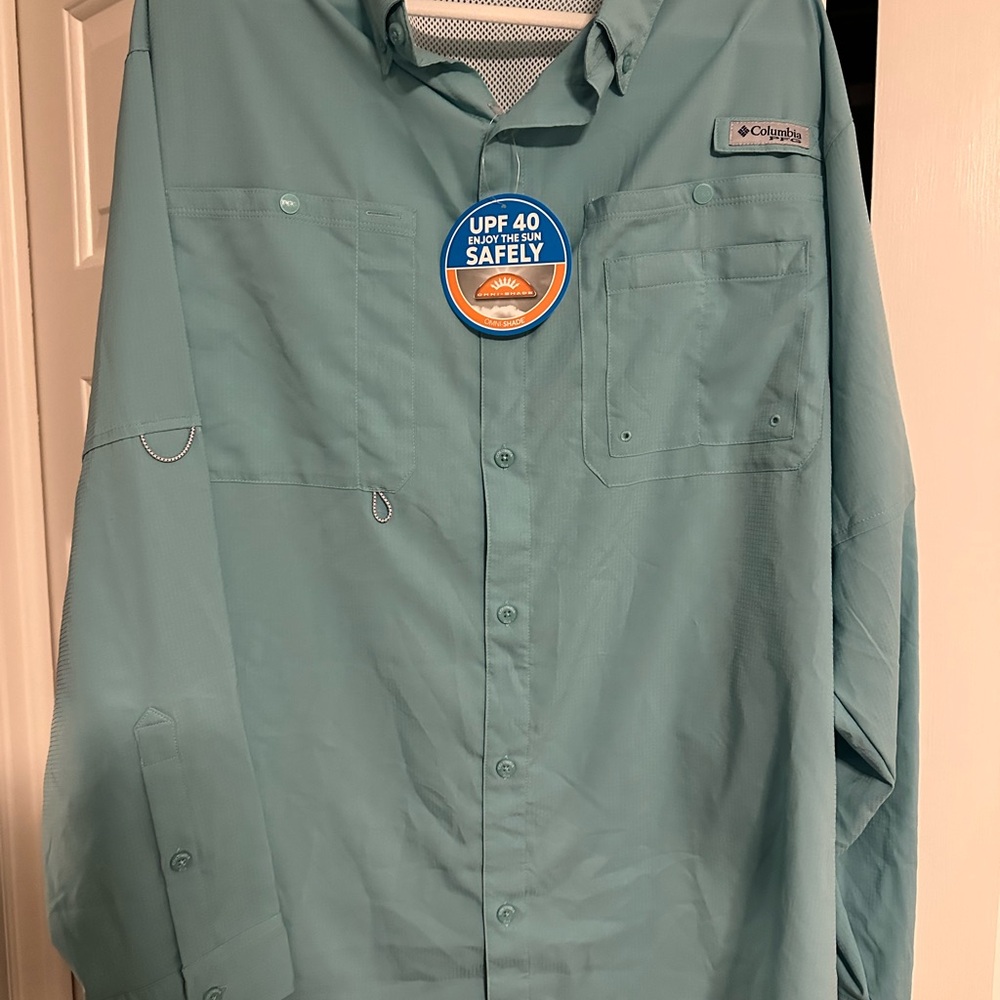 Columbia Crystal Springs Long Sleeve Shirt in Blue